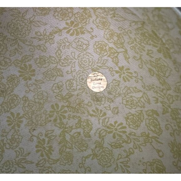 Bethany Lowe Large Paper Mache Easter Egg Container Chick Design Floral Interior - Picture 5 of 11